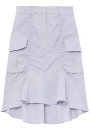 LVIR high-waisted ruched cargo skirt - Viola