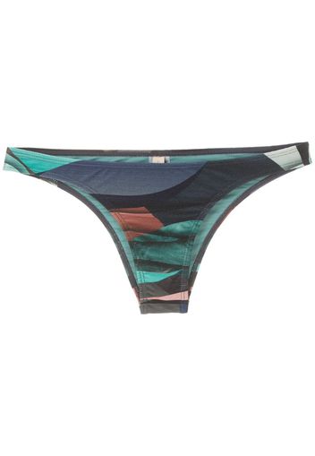 Slip bikini Poipu con stampa