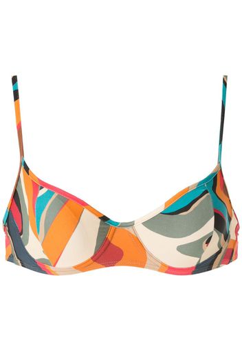 Top bikini Fiji con stampa