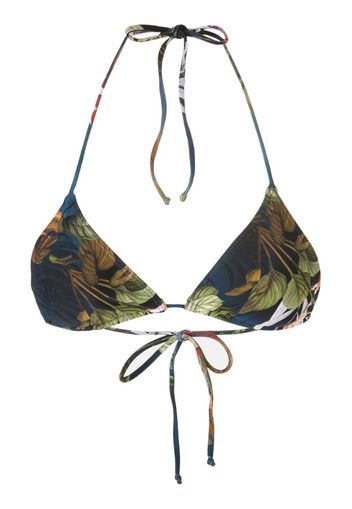 Top bikini Lido con stampa