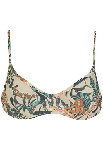 Lygia & Nanny Top bikini Cassis con stampa - Toni neutri