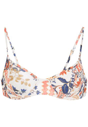 Lygia & Nanny Top bikini con stampa Cassis - Toni neutri