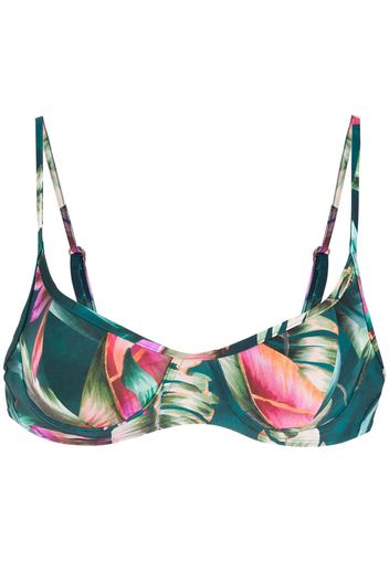 Lygia & Nanny Top bikini Cassis con stampa - Verde