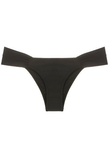 Lygia & Nanny Slip bikini con ruches - Nero