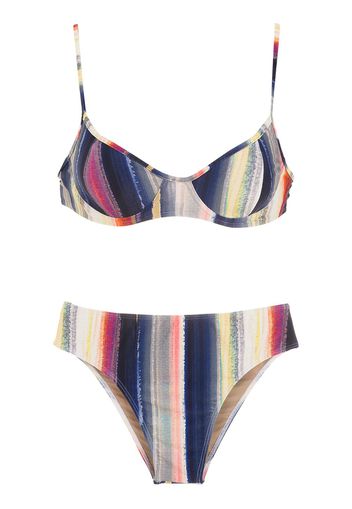 Lygia & Nanny Bikini Lilica a righe - Multicolore