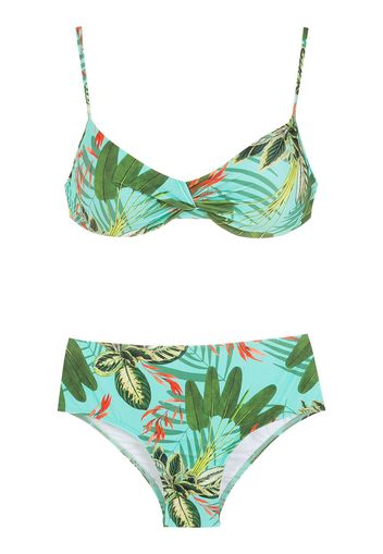 Lygia & Nanny Bikini Veronica con stampa tropicale - Verde