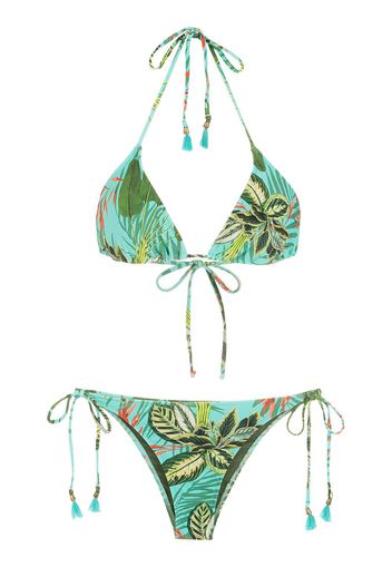 Lygia & Nanny Bikini Maya con stampa tropicale - Verde