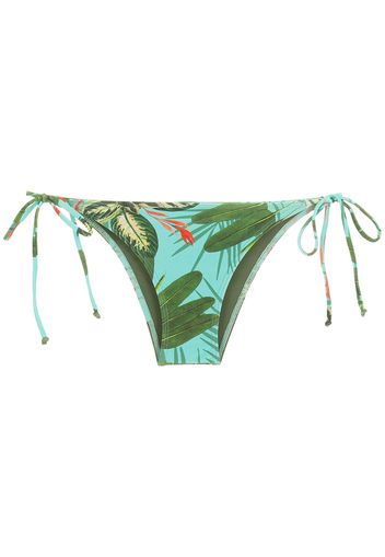 Lygia & Nanny Slip bikini Thai con stampa tropicale - Verde