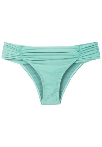 Lygia & Nanny Slip bikini Jasper con ruches - Blu