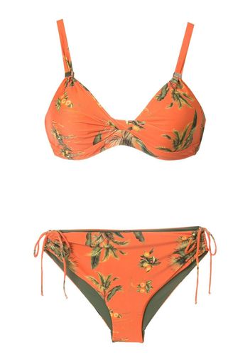 Lygia & Nanny Set bikini a fiori - Arancione