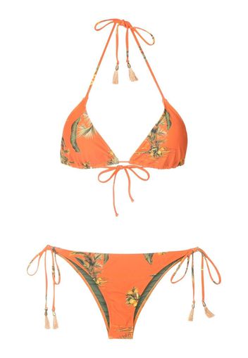 Lygia & Nanny Top bikini Maya a fiori - Arancione