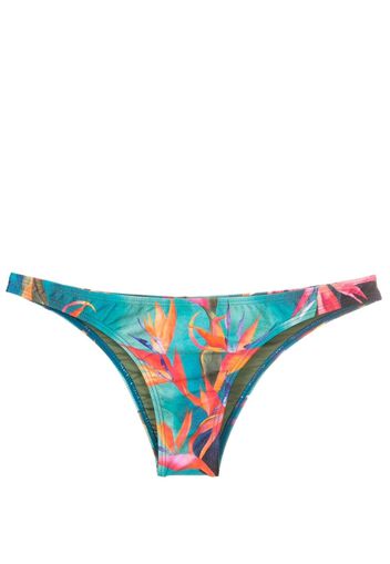 Lygia & Nanny Slip bikini con stampa Poipu - Blu