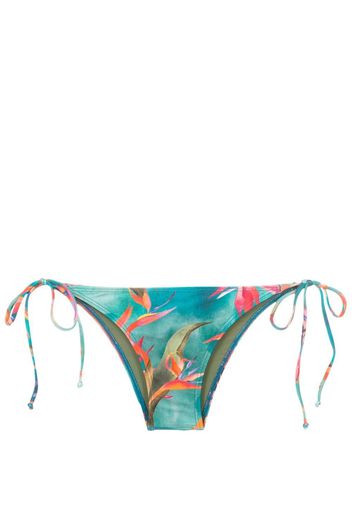 Lygia & Nanny Slip bikini Thai con stampa - Blu