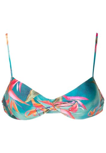 Lygia & Nanny Top bikini Cassis con stampa - Blu