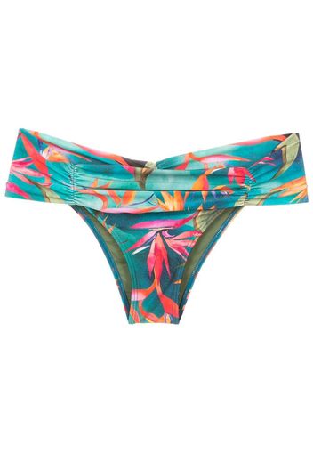 Lygia & Nanny Slip bikini con ruches - Blu