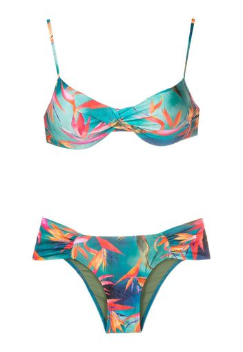 Lygia & Nanny Set bikini con stampa - Blu