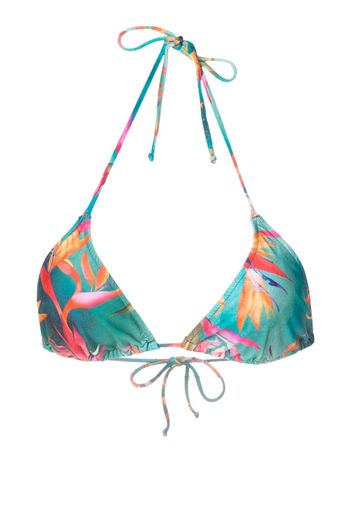 Lygia & Nanny Top bikini con stampa Hanna - Blu