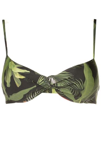 Lygia & Nanny Top bikini Cassis con stampa - Verde