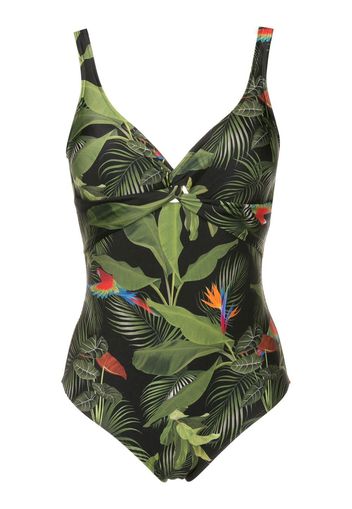 Lygia & Nanny Costume intero Maillot Adriana con stampa botanica - Verde