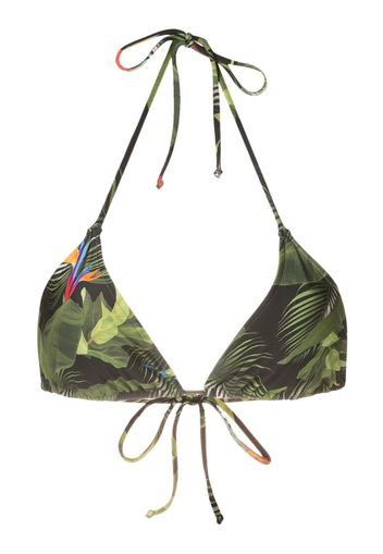 Lygia & Nanny Top bikini con stampa Hanna - Verde