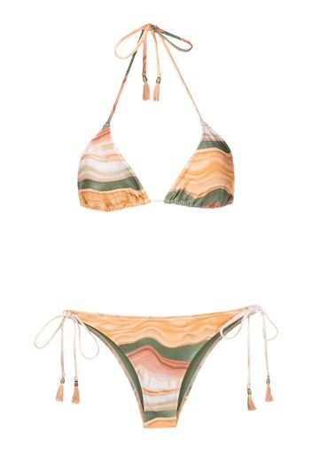 Lygia & Nanny Bikini Maya con nappe - Marrone