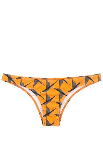 Lygia & Nanny Slip bikini Poipu con stampa - Arancione