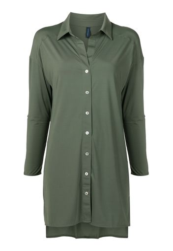 Lygia & Nanny Meline longline buttoned shirt - Verde