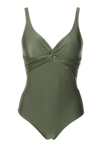 Lygia & Nanny Adriana Liso twist-detail swimsuit - Verde