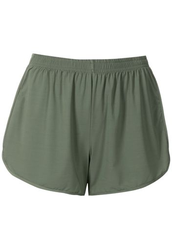 Lygia & Nanny Lee elasticated-waist mini shorts - Verde