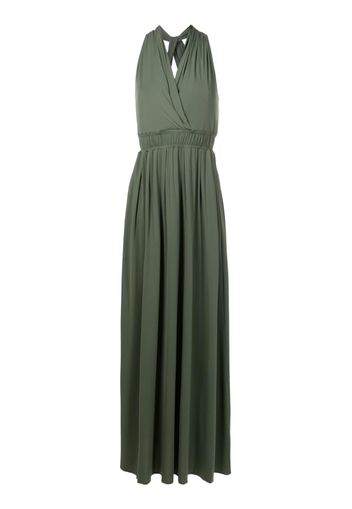 Lygia & Nanny Venus V-neck long dress - Verde