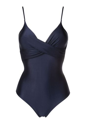 Lygia & Nanny Bianca V-neck swimsuit - Blu