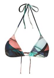 Top bikini Lido con stampa