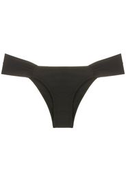 Lygia & Nanny Slip bikini con ruches - Nero