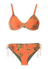 Lygia & Nanny Set bikini a fiori - Arancione