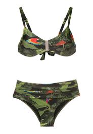 Lygia & Nanny Set bikini con stampa Anne - Verde