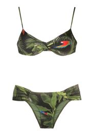 Lygia & Nanny Set bikini con stampa Vitória - Verde