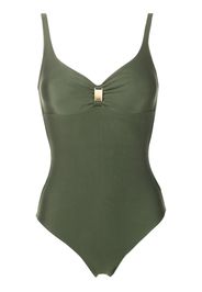 Lygia & Nanny Roberta Liso logo-plaque swimsuit - Verde