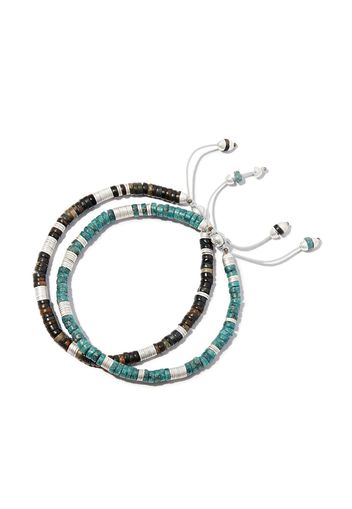 M. Cohen set of two beaded bracelets - Argento