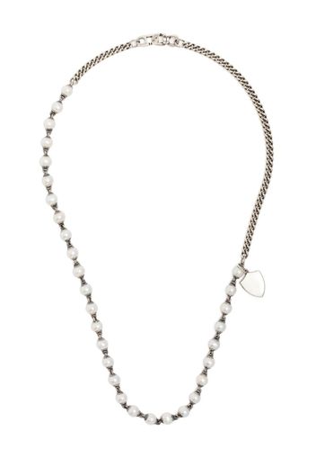 M. Cohen charm-detail pearl necklace - Grigio