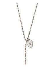 M. Cohen double-pendant sterling silver necklace - Grigio