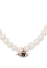 M. Cohen charm-detail pearl choker necklace - Bianco