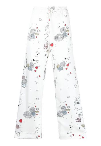 Macgraw Pantaloni ampi con coulisse - Bianco