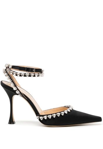 MACH & MACH crystal-embellished 90mm pumps - Nero