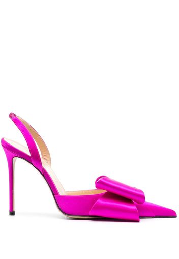 MACH & MACH Le Cadeau 110mm satin slingback pumps - Rosa