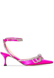 MACH & MACH bow-detail pointed pumps - Rosa