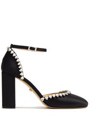 MACH & MACH Audrey 95mm satin pumps - Nero