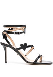 MACH & MACH 75mm Petit Coeur sandals - Nero