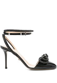 MACH & MACH Pumps con cristalli 90mm - Nero