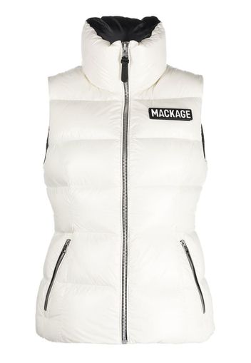 Mackage logo-patch padded gilet - Toni neutri