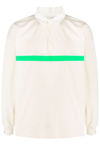 Mackintosh Polo con righe a contrasto - Toni neutri